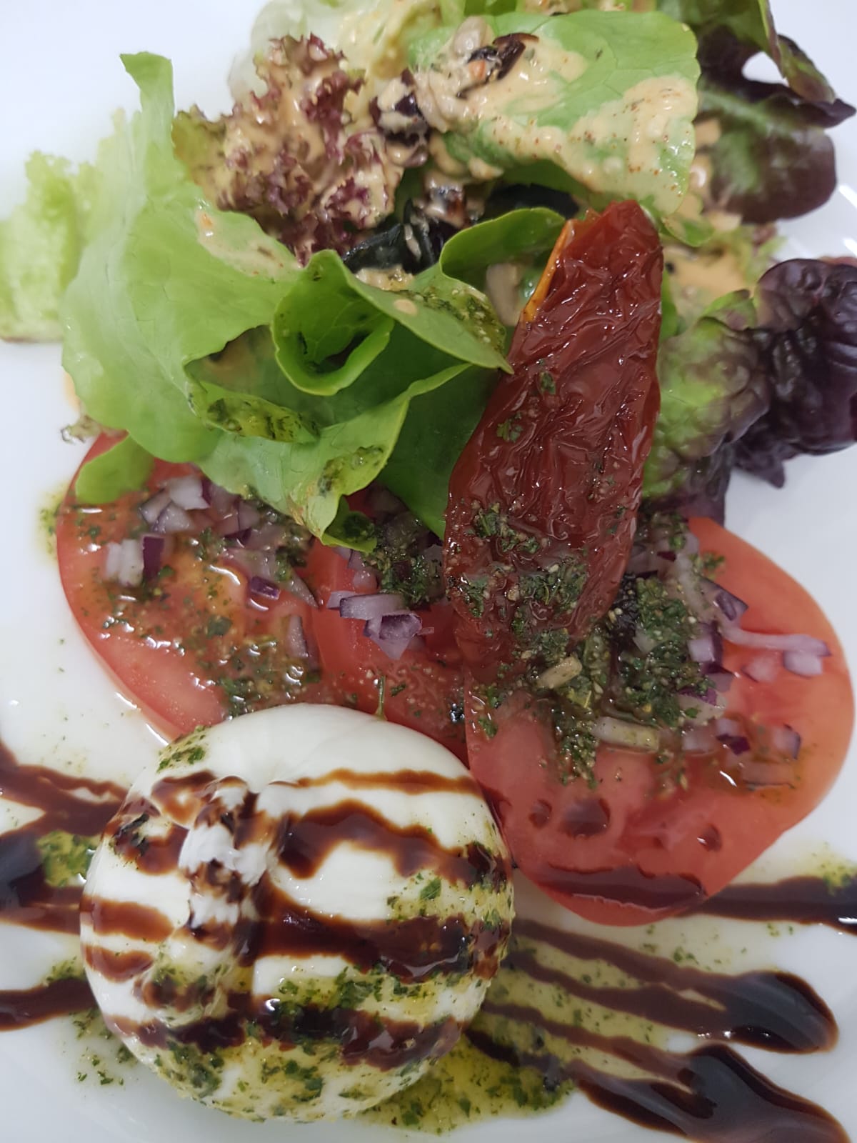 Burrata mit Tomaten